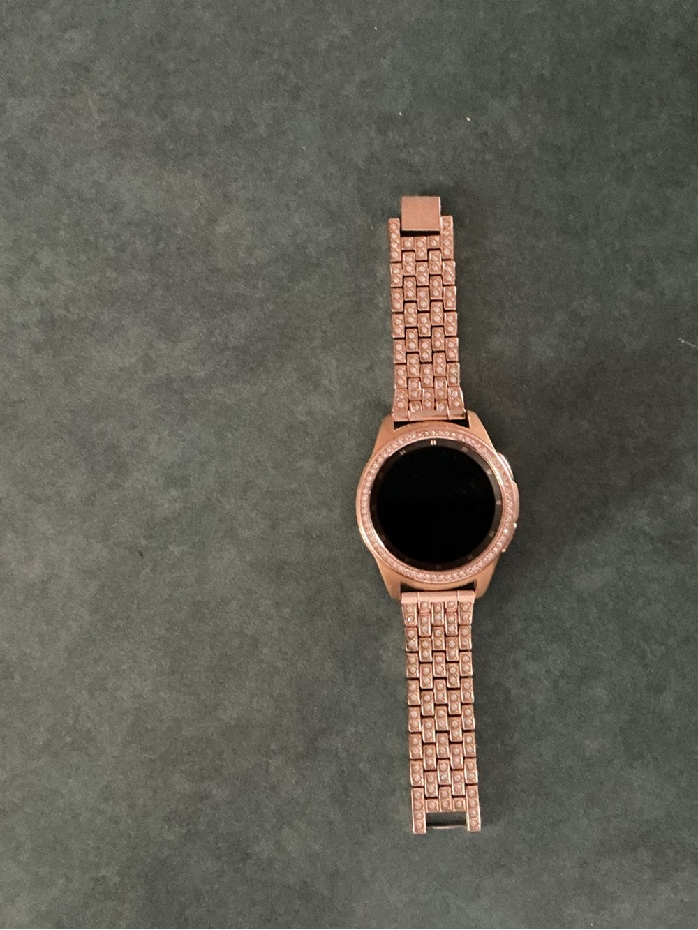 Samsung Rose Gold Smartwatch with Crystal Link Band